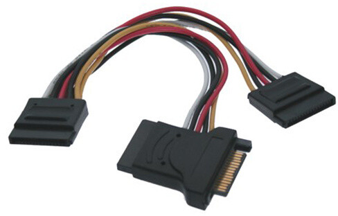 PremiumCord napájecí Y kabel k HDD Serial ATA 3xF/1xM 16cm