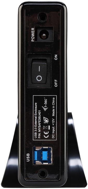 i-tec MYSAFE Advanced 3.5" USB 3.0, černá