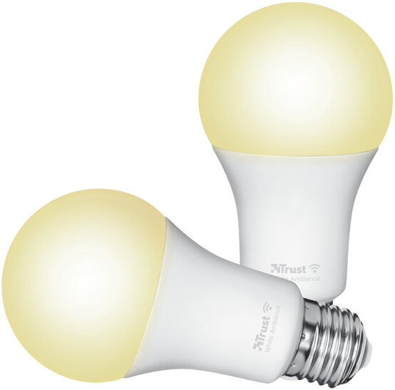 Trust Smart WiFi LED žárovka, E27, bílá, 2 ks_93527248