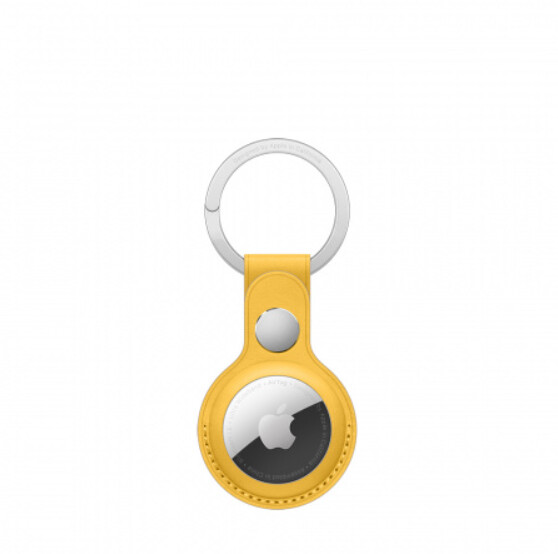Apple klíčenka na AirTag, kožená, žlutá_466863755