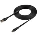 Xtorm kabel USB - micro USB, plochý, M/M, 3m, černá_366365576