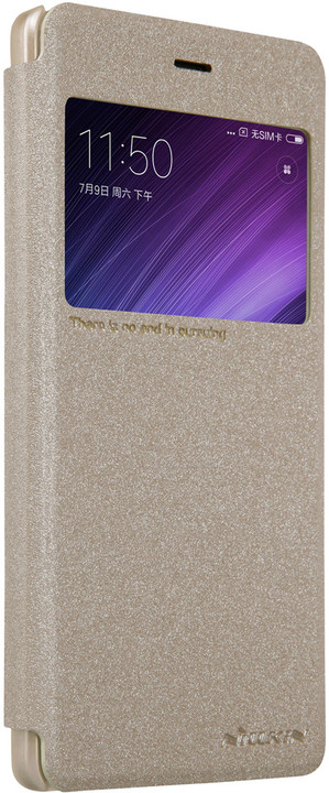 Nillkin Sparkle Leather Case pro Xiaomi Redmi 4 Pro, zlatá_1433372067