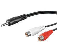 PremiumCord kabel Jack 3.5mm-2xCINCH M/F 1,5m kjackcinf