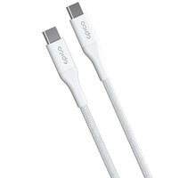 EPICO nabíjecí kabel USB-C, opletený, 100W, 1.2m, bílá_215540235