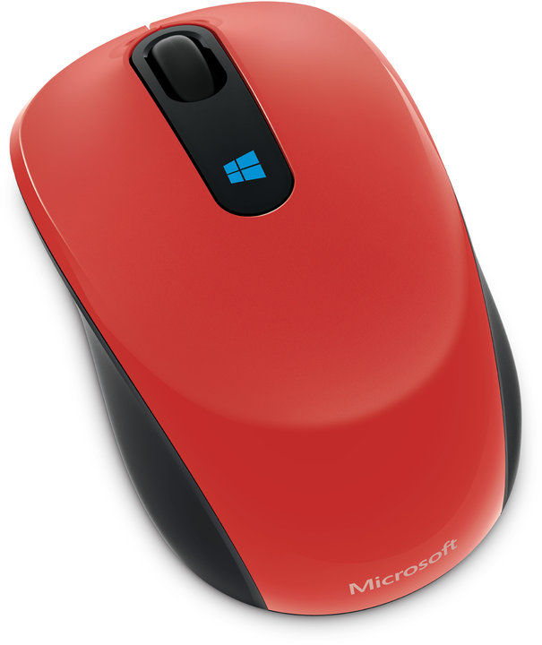 Microsoft Sculpt Mobile Mouse, červená_2133916245