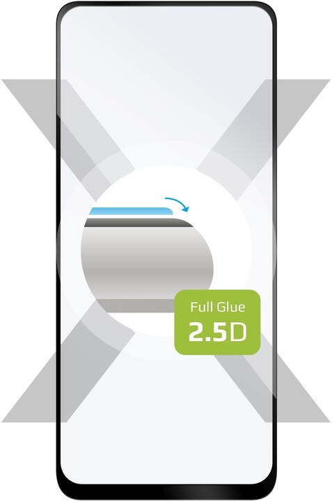 FIXED Ochranné tvrzené sklo Full-Cover pro Realme GT 5G, s lepením přes celý displej, černá_1515504375