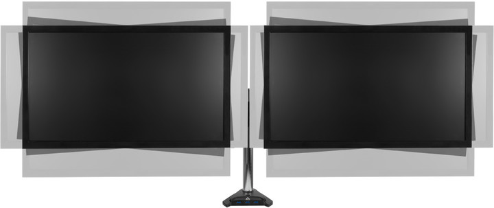 Arctic Z2 3D Gen 3 stolní držák pro LCD, USB 3.0 HUB, černá_33745347