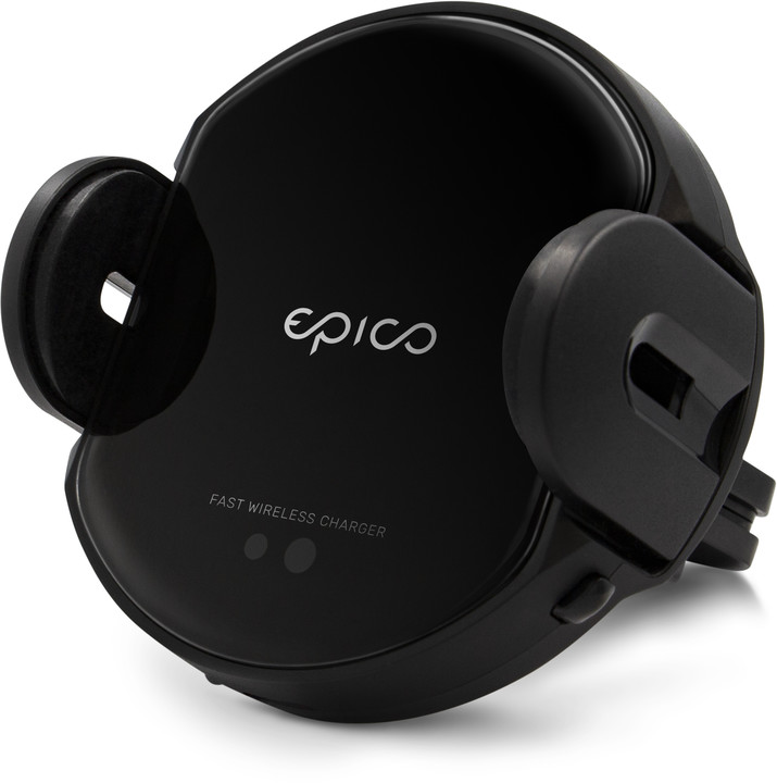 EPICO Wireless charging sensor car holder 10W/7.5W/5W, černý_900326520