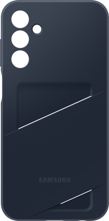 Samsung ochranný kryt s kapsou na kartu pro Galaxy A15, tmavě modrá_405683604