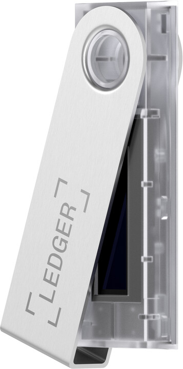 Ledger Nano S Transparent, hardwarová peněženka na kryptoměny_799572704