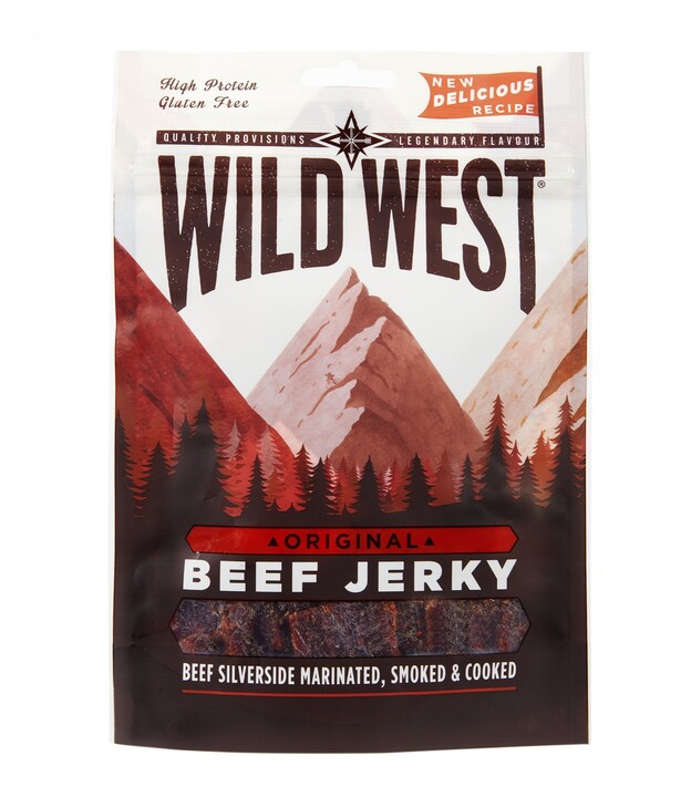 Wild West sušené maso - Jerky, Beef, Original, 16x25g_907321722
