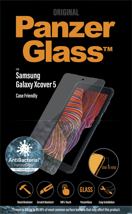PanzerGlass Edge-to-Edge pro Samsung Galaxy Xcover 5, antibakteriální, čirá_2130344334