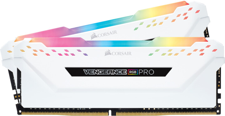 Corsair Vengeance RGB PRO 16GB (2x8GB) DDR4 3200 CL16, bílá_454734547