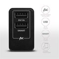 AXAGON ACU-DS16 SMART nabíječka do sítě, 2x USB výstup 5V/2.2A + 5V/1A, 16W_610425661