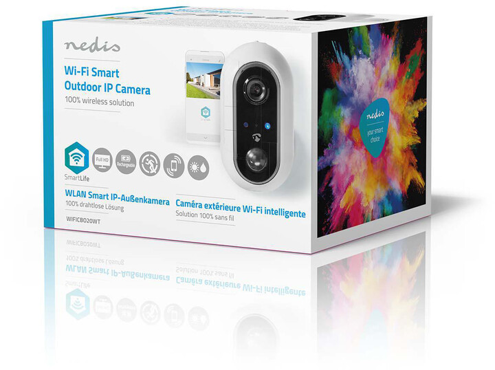 Nedis Wi-Fi Smart venkovní kamera, Full HD 1080p, IP65_638431661