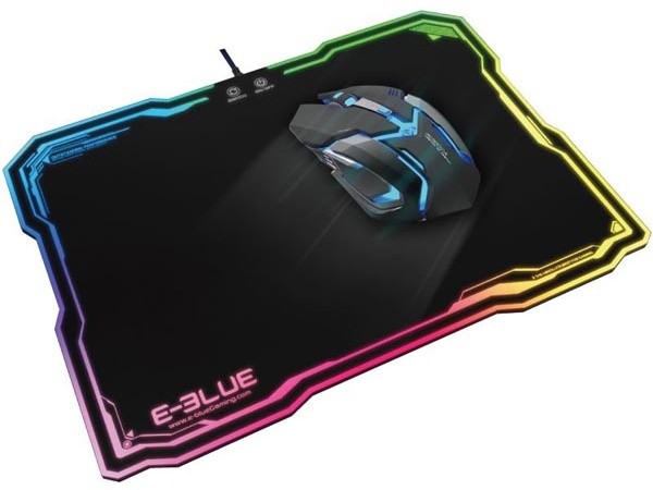 E-Blue RGB, herní, podsvícená, plastová