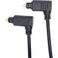 PremiumCord kabel Toslink 90° - Toslink 90°, M/M, tloušťka 4.0mm, 2m, černá