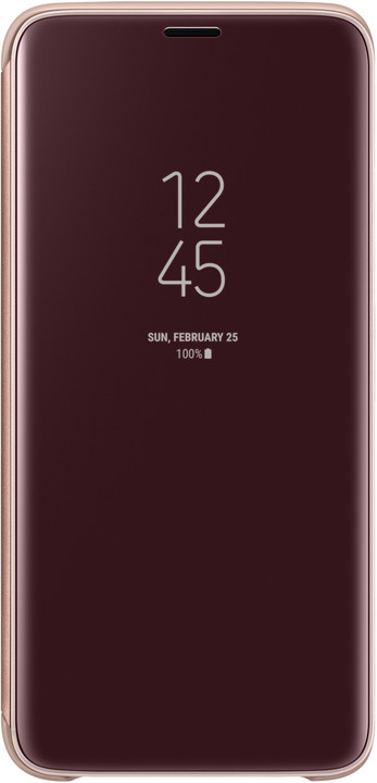 Samsung flipové pouzdro Clear View se stojánkem pro Samsung Galaxy S9, zlaté_1178360864