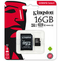 Kingston Micro SDHC Canvas Select 16GB 80MB/s UHS-I + SD adaptér_1103934895
