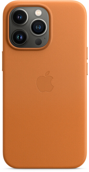 Apple kožený kryt s MagSafe pro iPhone 13 Pro, zlatohnědá_1841961212