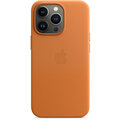 Apple kožený kryt s MagSafe pro iPhone 13 Pro, zlatohnědá_1841961212