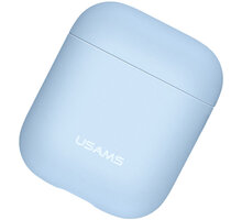 USAMS Liquid Silicone Protective kryt pro AirPods, světle modrá_1246361627