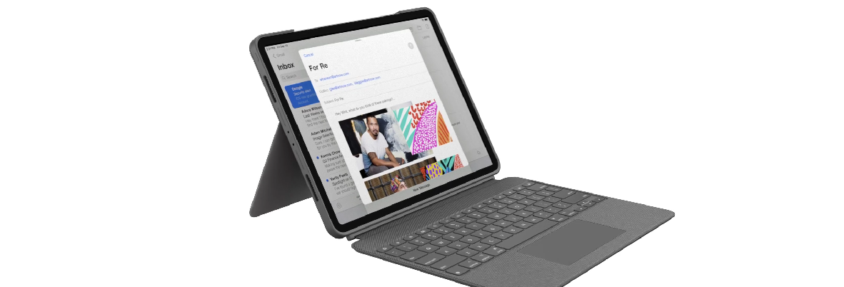 Logitech Combo Touch, ochranný kryt s klávesnicí, pro Apple iPad Air (4. generace), CZ