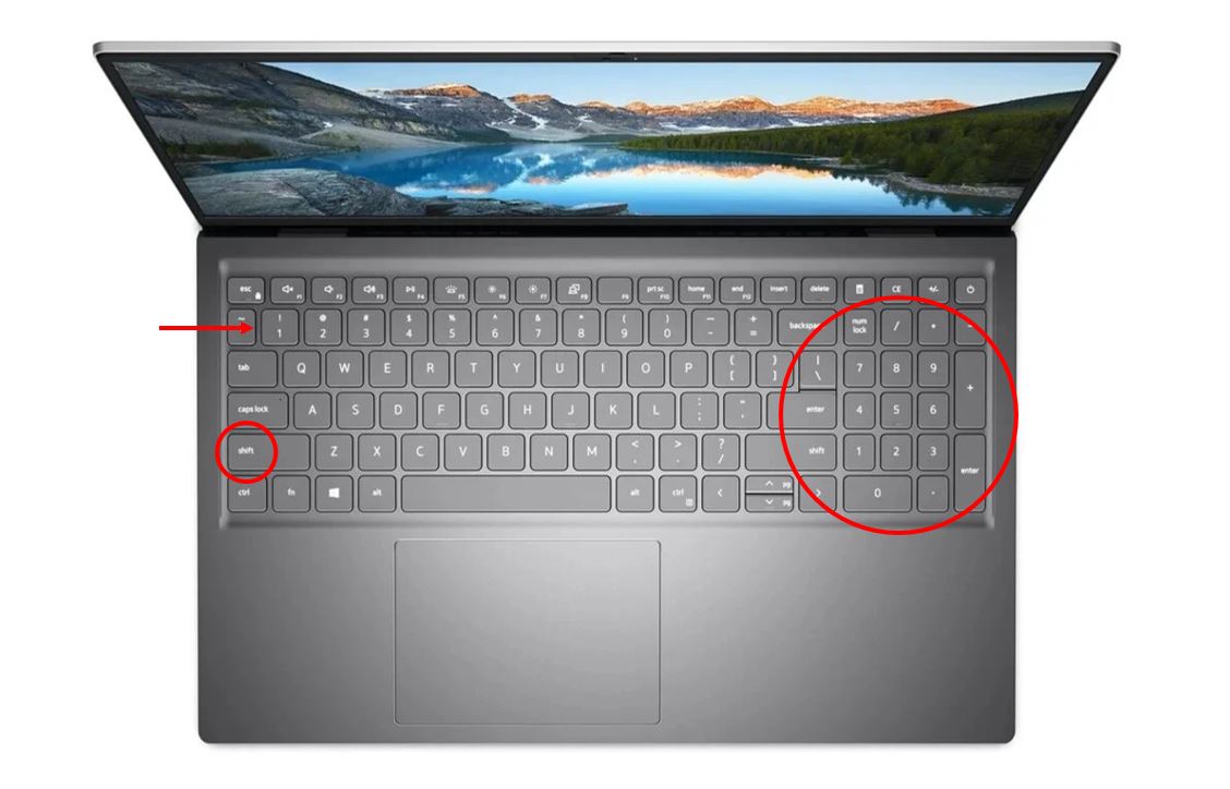 Jak napsat mínus na notebooků bez numerické klávesnice?